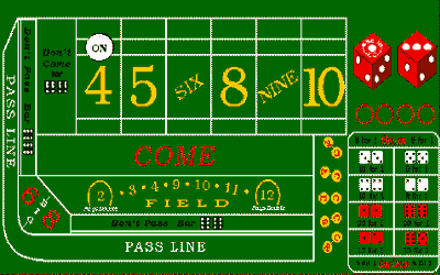 Craps Table Gaming Area